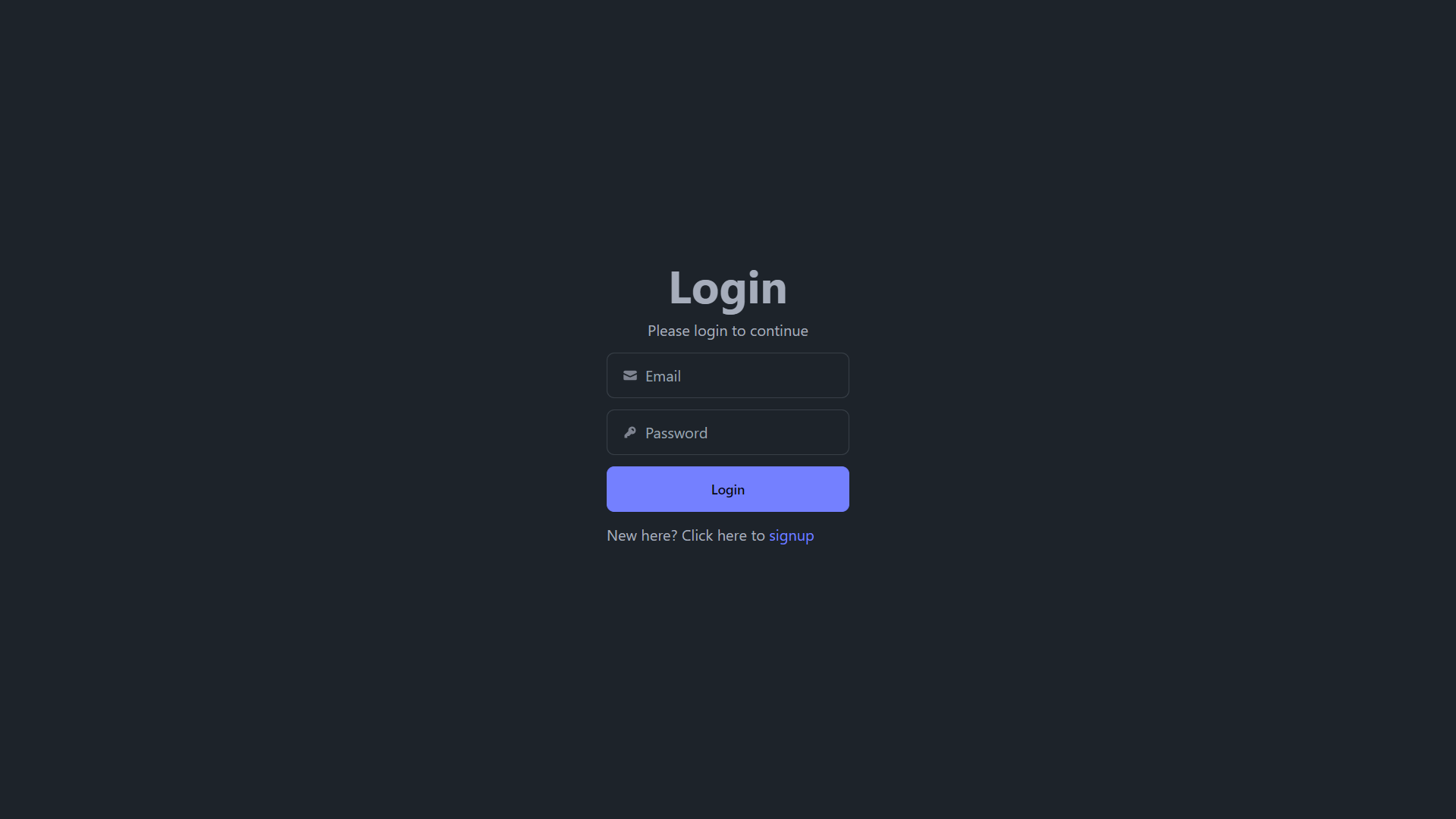 landing page